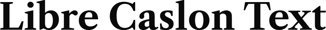 Libre Caslon Text