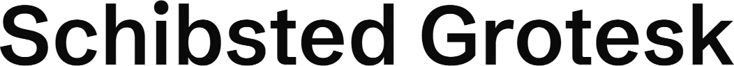 Schibsted Grotesk